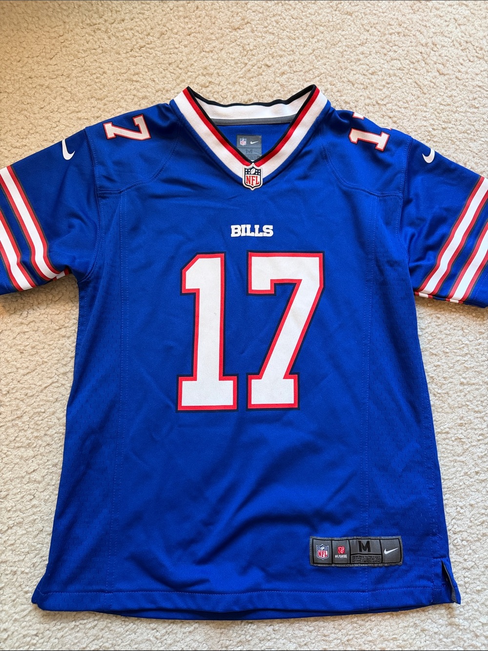 NFL Boy’s M Blue Nike Josh Allen Jersey